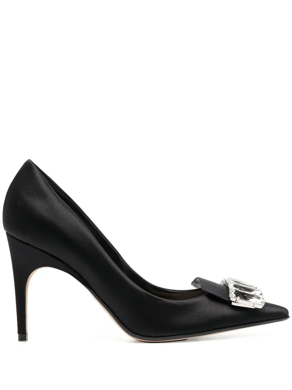 

Sergio Rossi Sr crystal-embellished 95mm pumps - Black