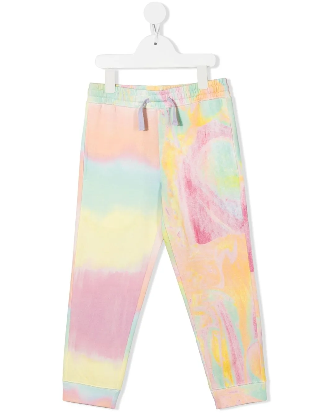 

Stella McCartney Kids tie-dye print tracksuit bottoms - Orange