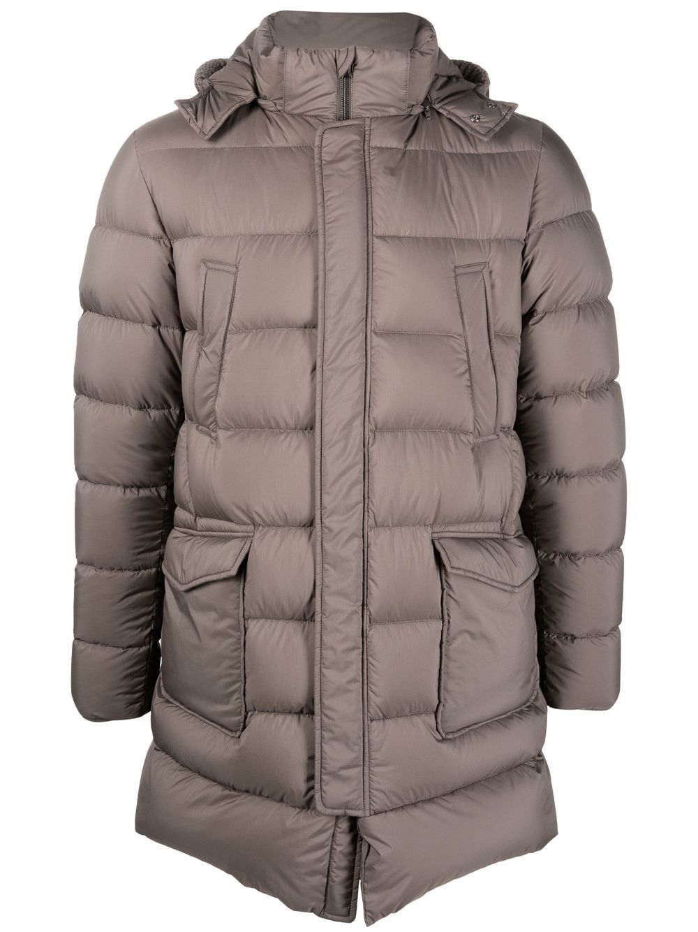 Herno padded hooded down jacket - Green