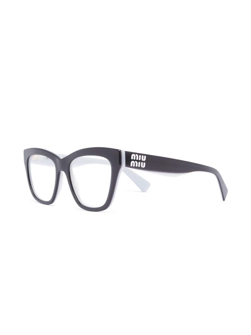 Miu Miu Eyewear Bril met cat-eye montuur - Zwart