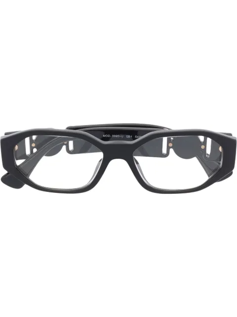 Versace Eyewear logo square-frame glasses