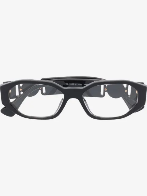 Versace Eyewear logo square-frame glasses