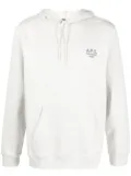 A.P.C. Marvin logo-print pullover hoodie - Neutrals
