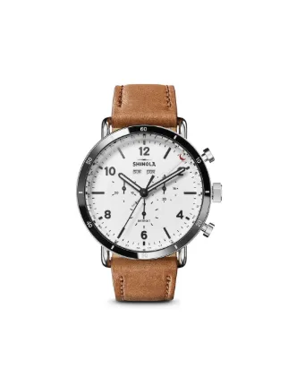 shino Shinola Relógio Canfield Sport De 45mm | Branco | FARFETCH BR