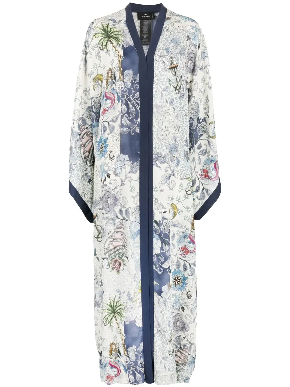 

ETRO bata oversize con estampado floral - Blanco