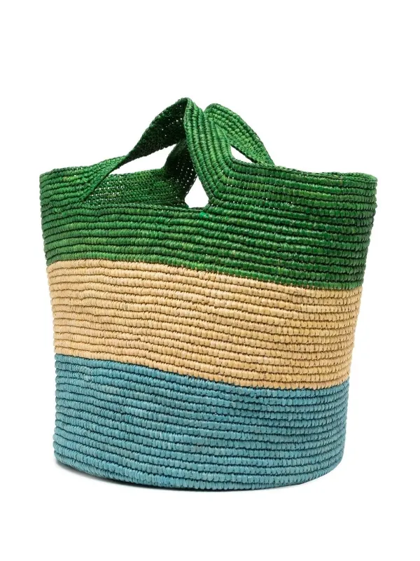 Sensi Studio Stripe Straw Tote Bag Farfetch
