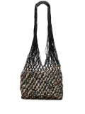 Sensi Studio mesh hobo shoulder bag - Black