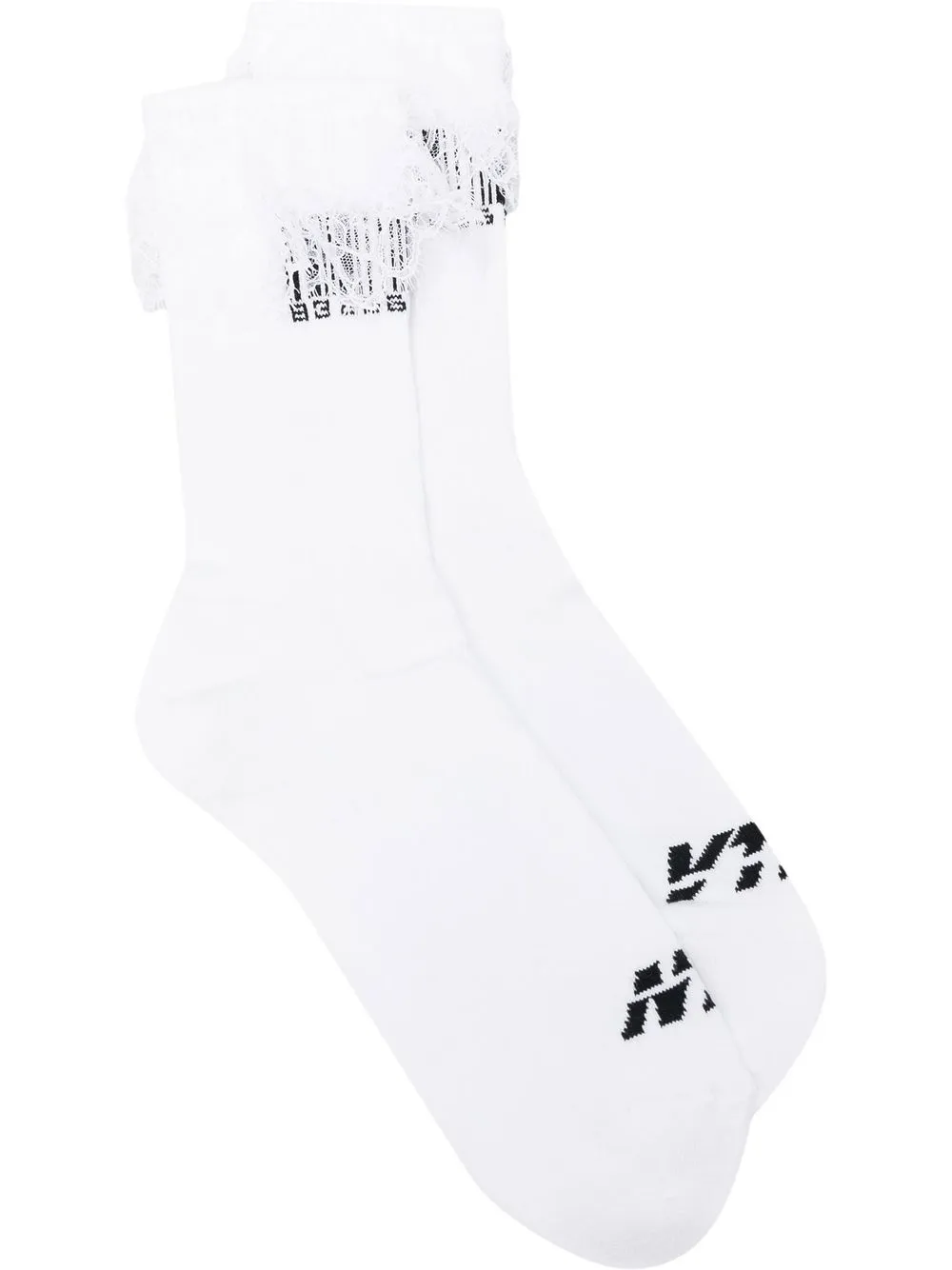 VTMNTS calcetines con ribete de encaje | blanco | Image 1