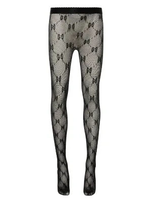 Gucci Brown GG Supreme Tights