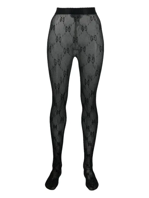 Gucci GG lurex-detailed knitted tights