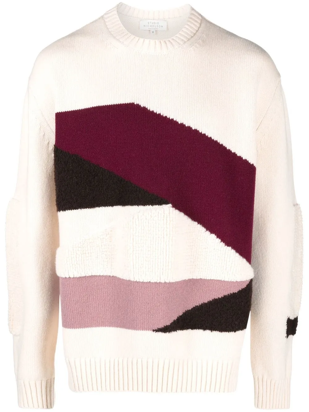 

Studio Nicholson bouclé crew neck jumper - Pink