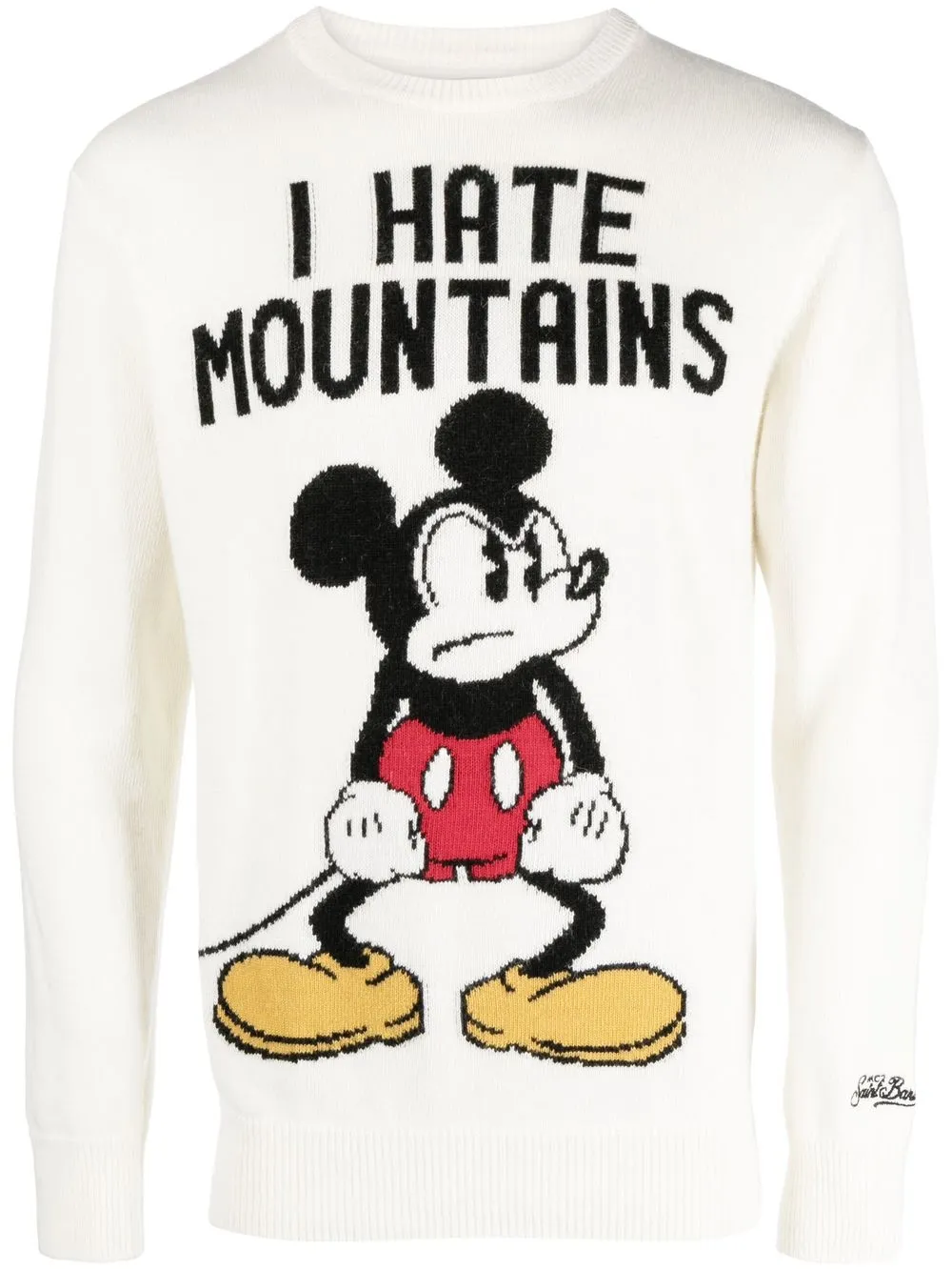 

MC2 Saint Barth graphic-intarsia knit jumper - White