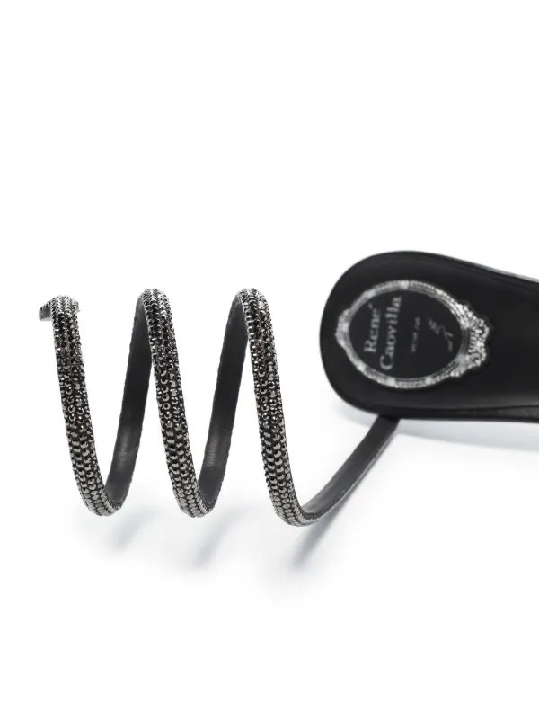 RENE CAOLILLA サンダル Sandália René Caovilla Original Cleo 40 Preta Feminina