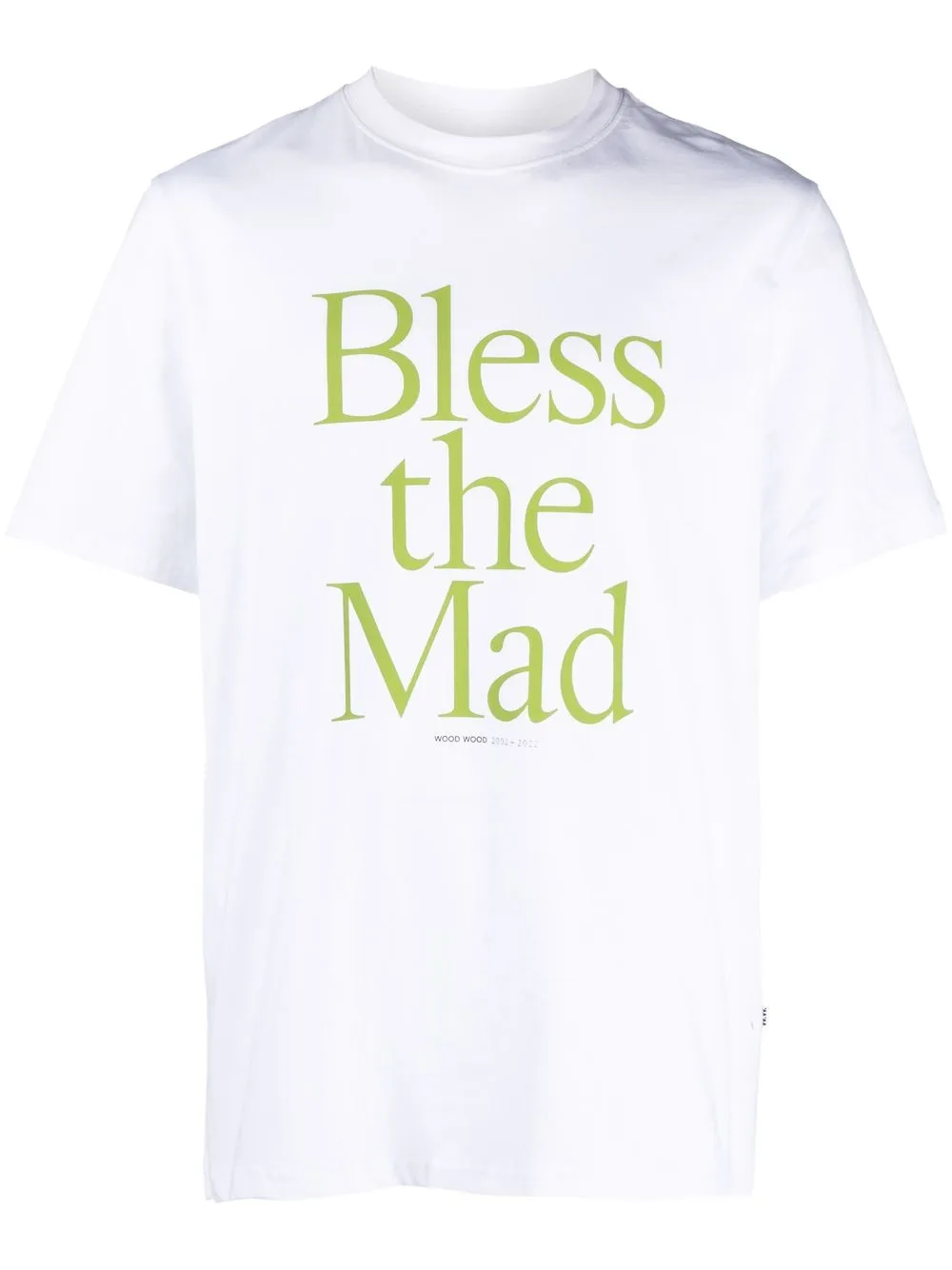 

Wood Wood Bless The Mad slogan-print T-shirt - White