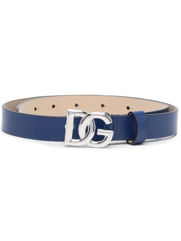Dolce & Gabbana Kids logo-plaque Leather Belt - Farfetch