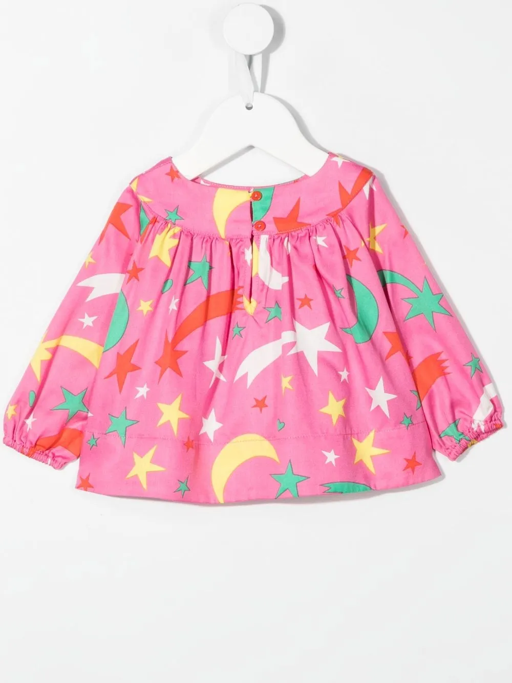 Image 2 of Stella McCartney Kids star-print gathered blouse