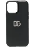 Dolce & Gabbana logo-plaque iPhone 13 Pro Max case - Black