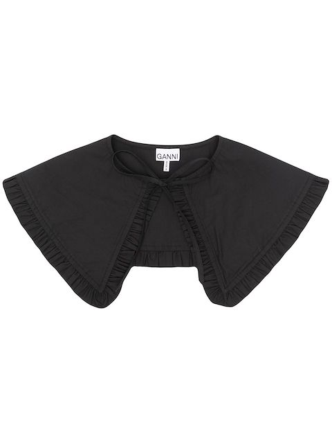 GANNI ruffle-trim collar