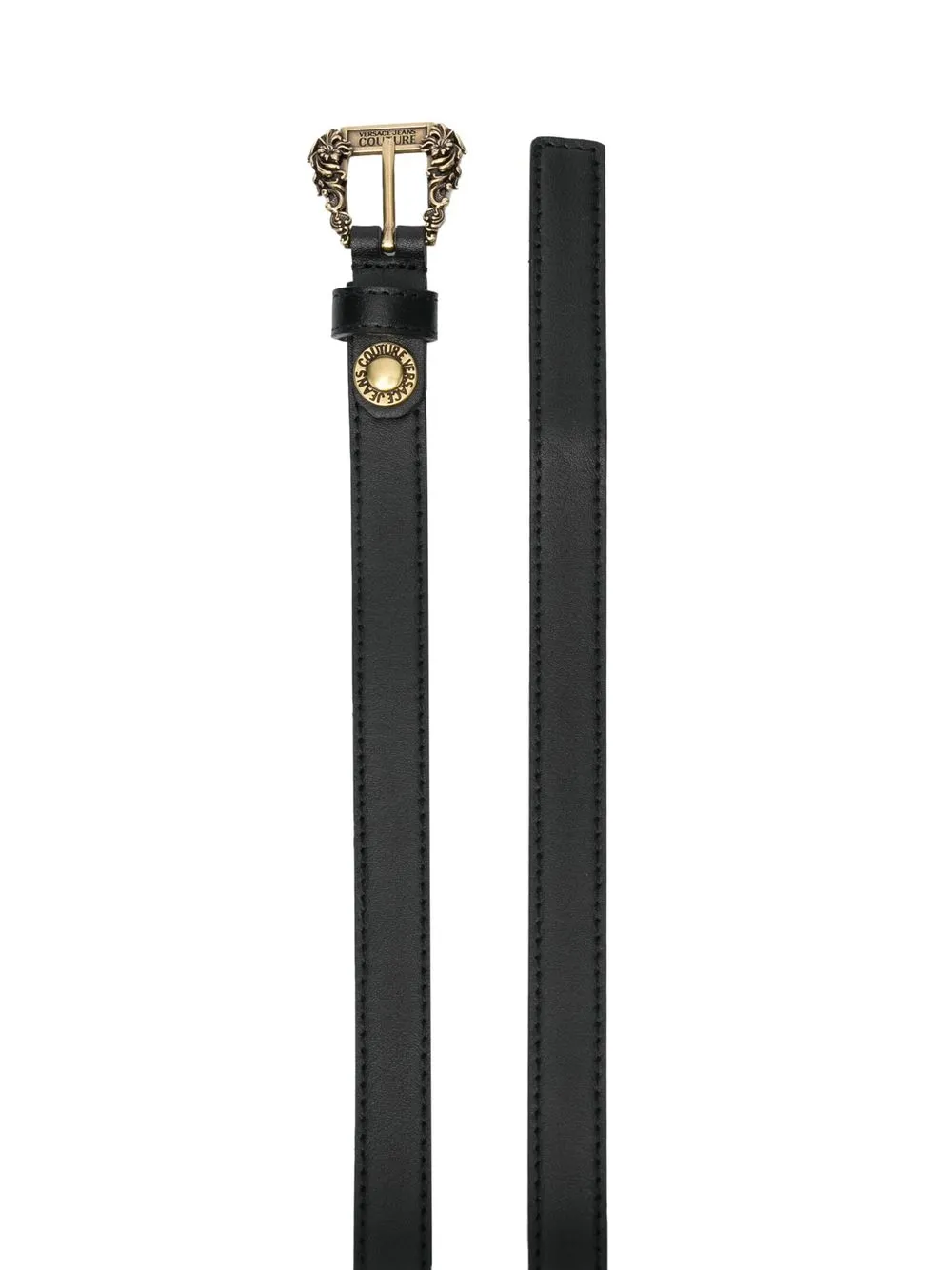 Versace Jeans Couture Riem met logogesp - Zwart