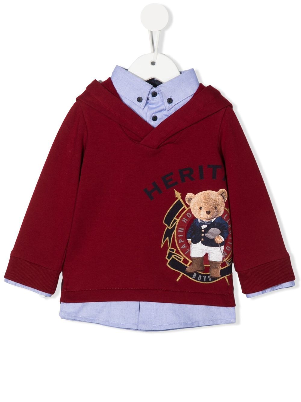 

Lapin House hoodie con estampado teddy bear - Rojo