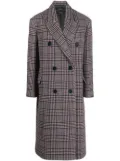 ISABEL MARANT checked wool coat - Blue