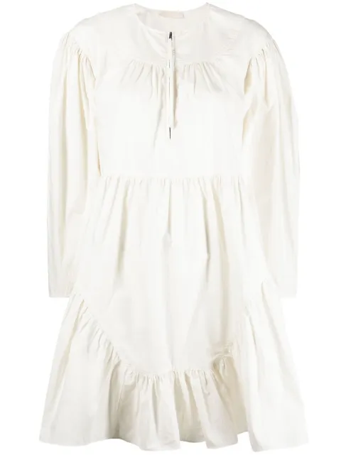 Ulla Johnson vestido corto de popelina con paneles