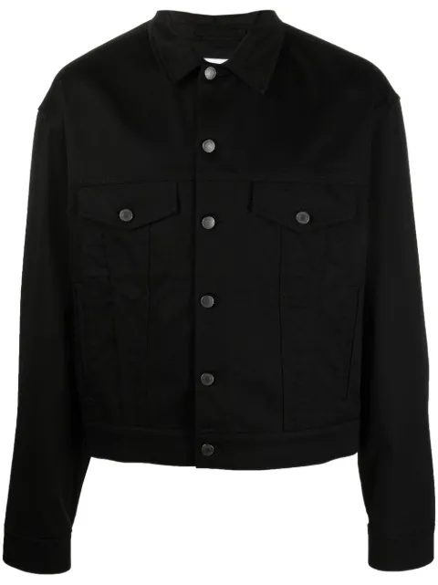 Moschino logo-print denim jacket