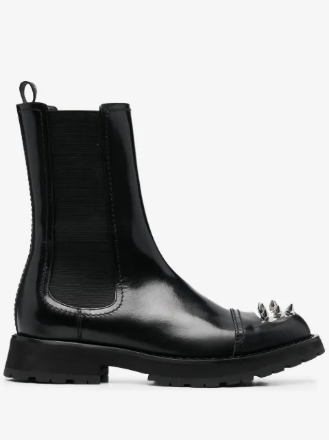 Alexander McQueen botas chelsea con apliques
