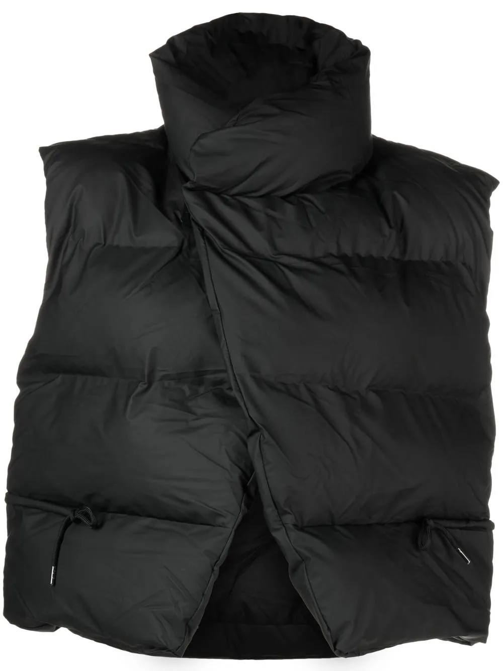 

Rains asymmetric puffer gilet - Black