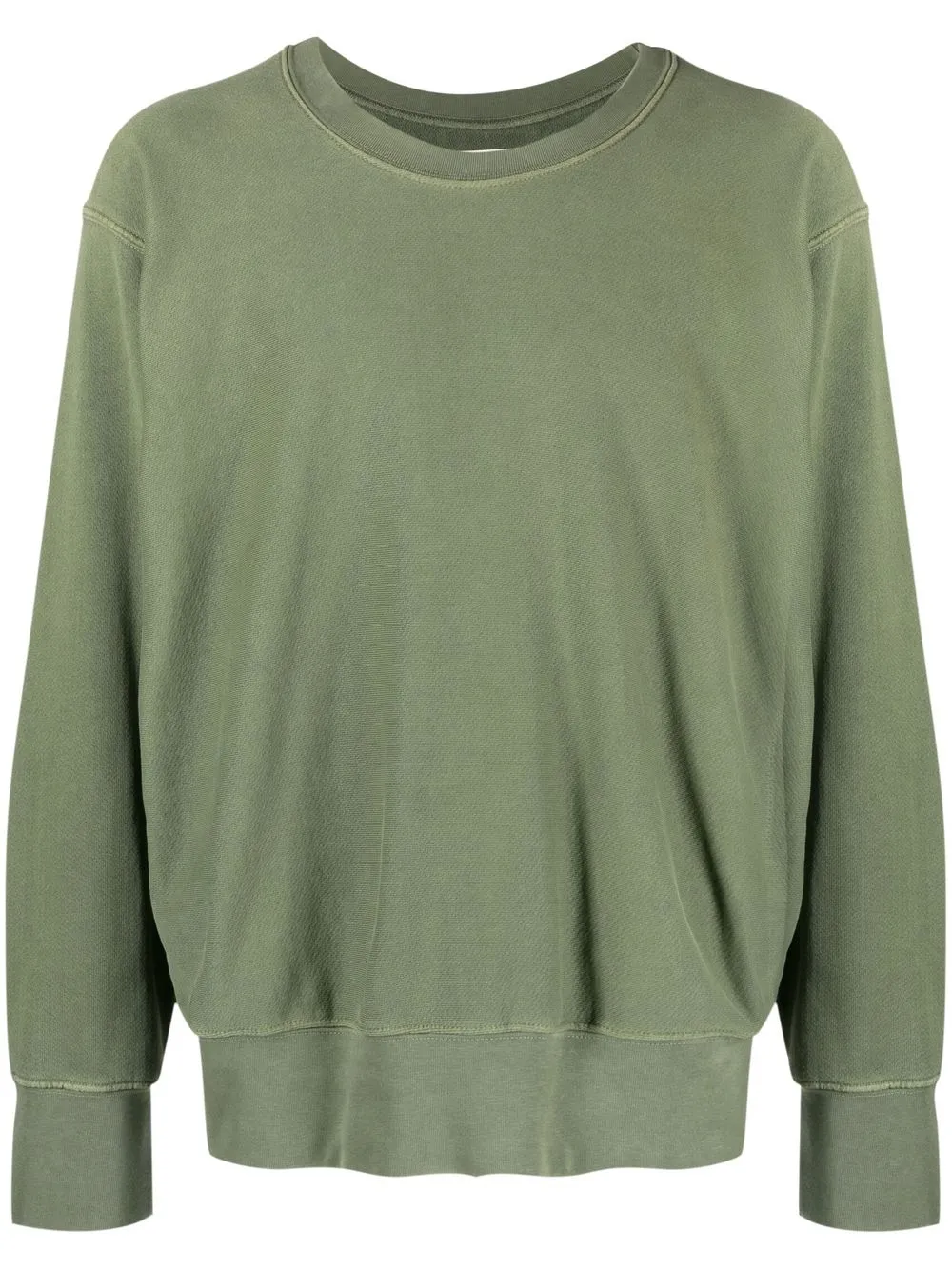 

Les Tien fleece-texture crew neck jumper - WASHED SPRUCE