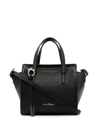 Salvatore ferragamo amy small leather outlet tote