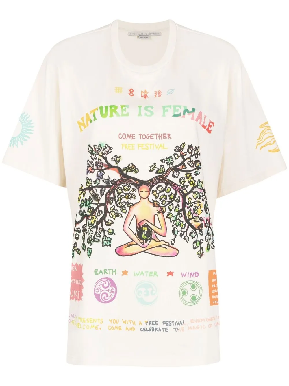 

Stella McCartney playera con estampado Nature Is Female - Neutro