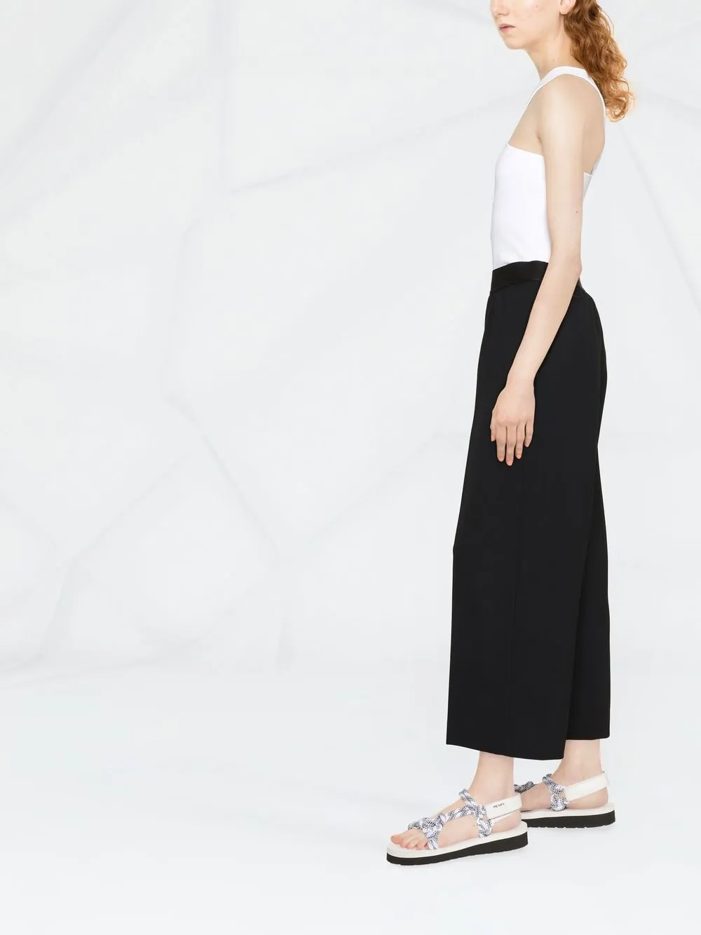Cheap Stella McCartney wide-leg cropped trousers Women
