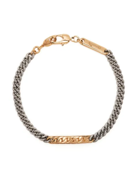 Capsule Eleven pulsera de cadena con logo grabado
