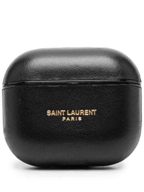 Saint Laurent logo-embossed AirPods case