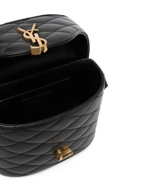 June Quilted Leather Shoulder Bag in Black - Saint Laurent