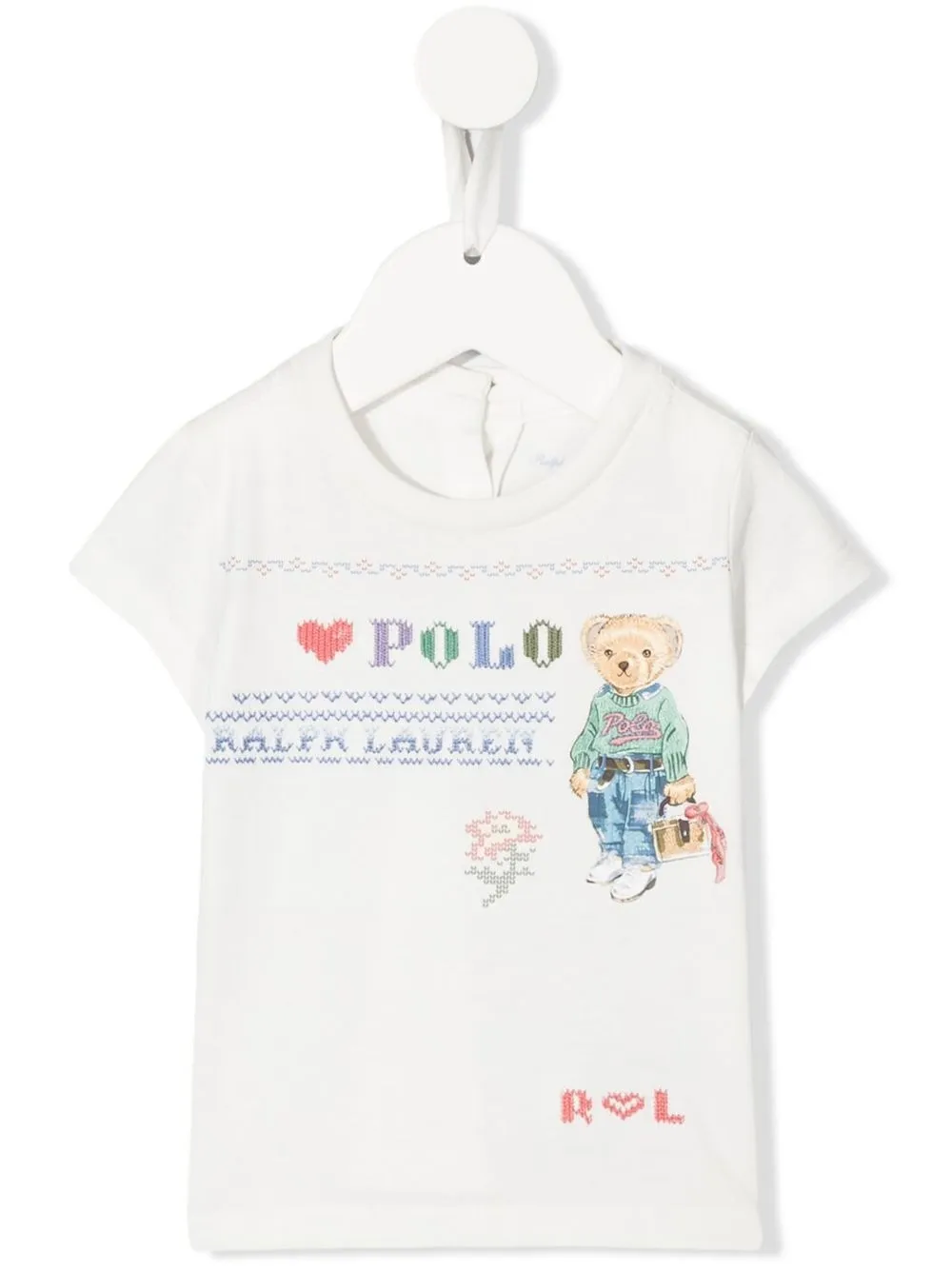 

Ralph Lauren Kids playera con motivo Polo Bear - Blanco