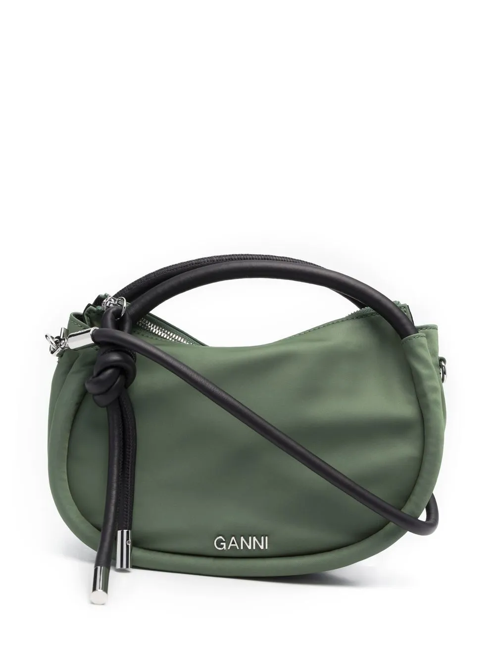 

GANNI tote redondeado mini - Verde