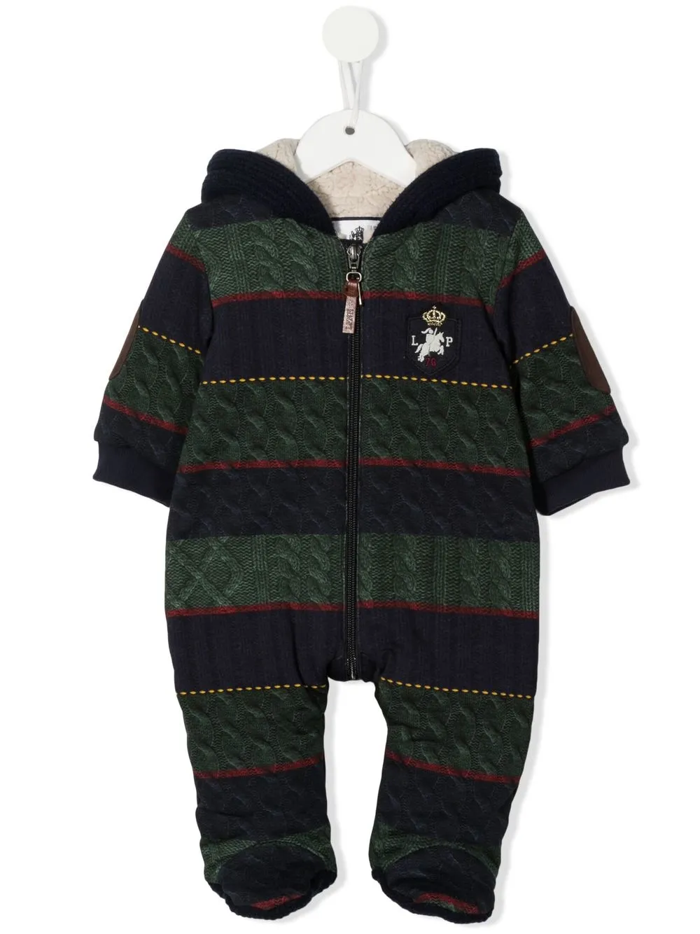 

Lapin House knitted zip-up pajama - Blue