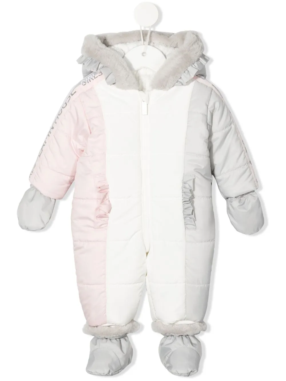 

Lapin House traje para nieve con diseño color block - Blanco