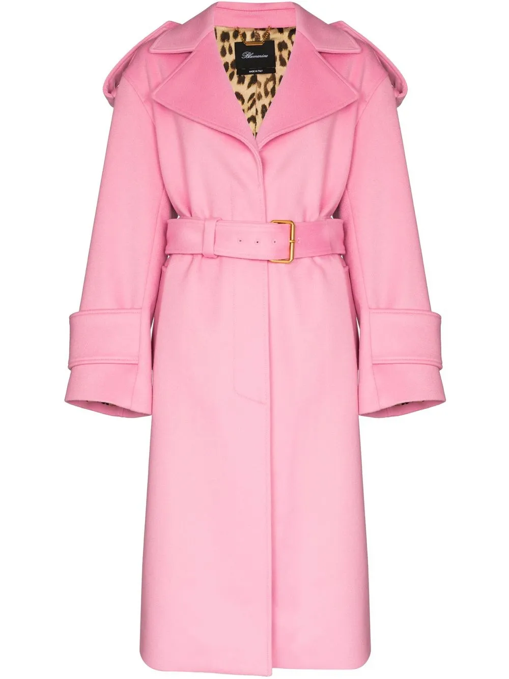 

Blumarine belted trench coat - Pink