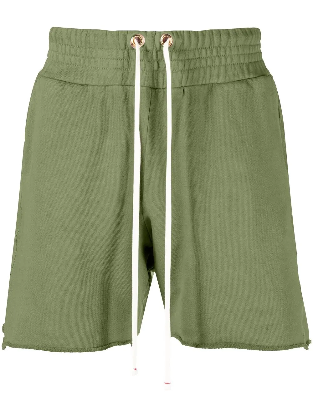 

Les Tien fleece-texture track shorts - Green