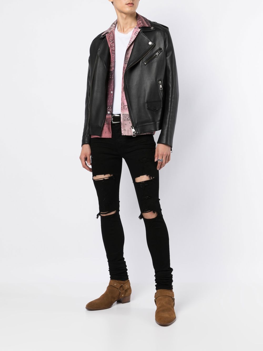 AMIRI Distressed Skinny Jeans - Farfetch