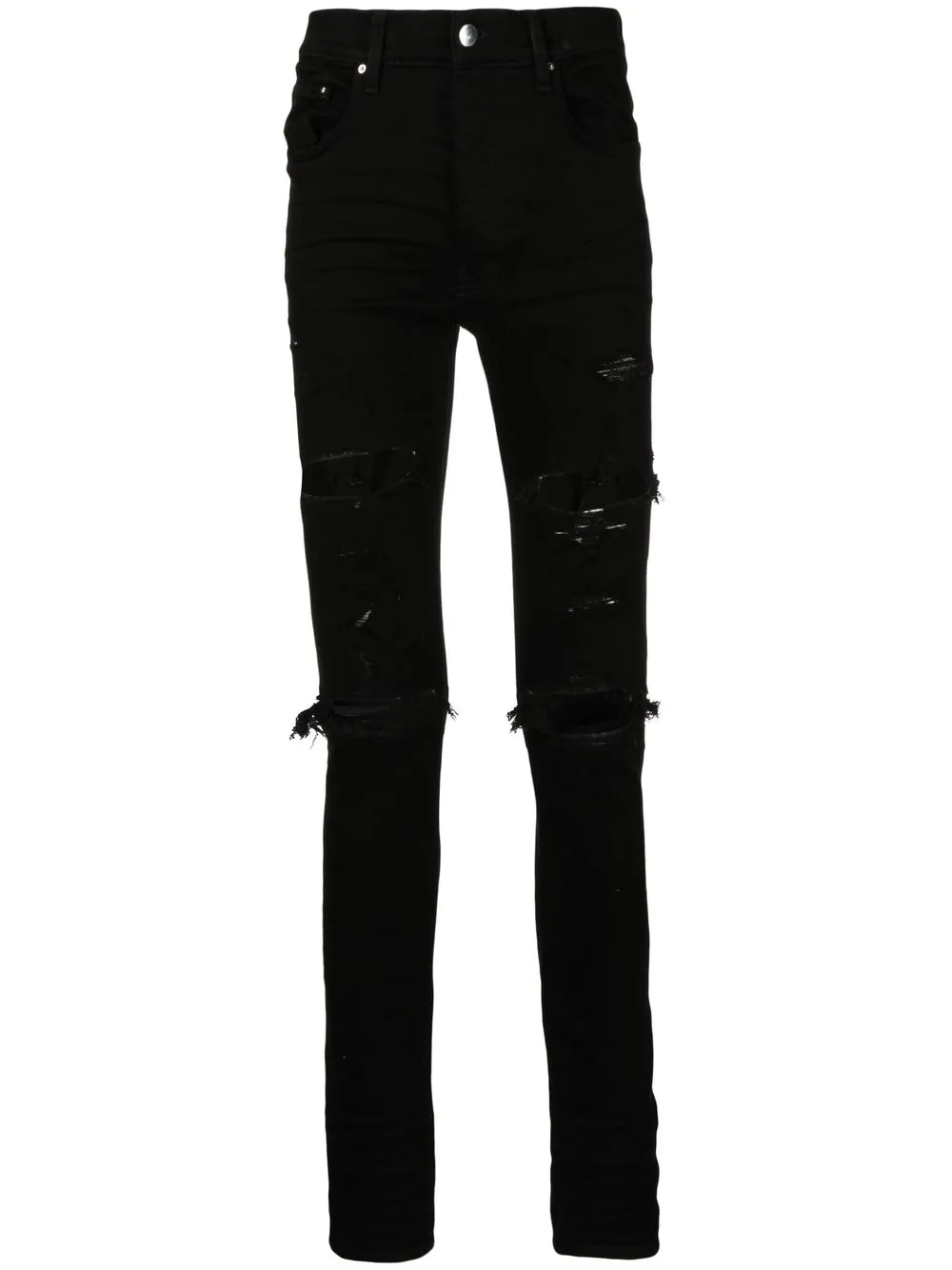 

AMIRI skinny jeans con efecto envejecido - Negro