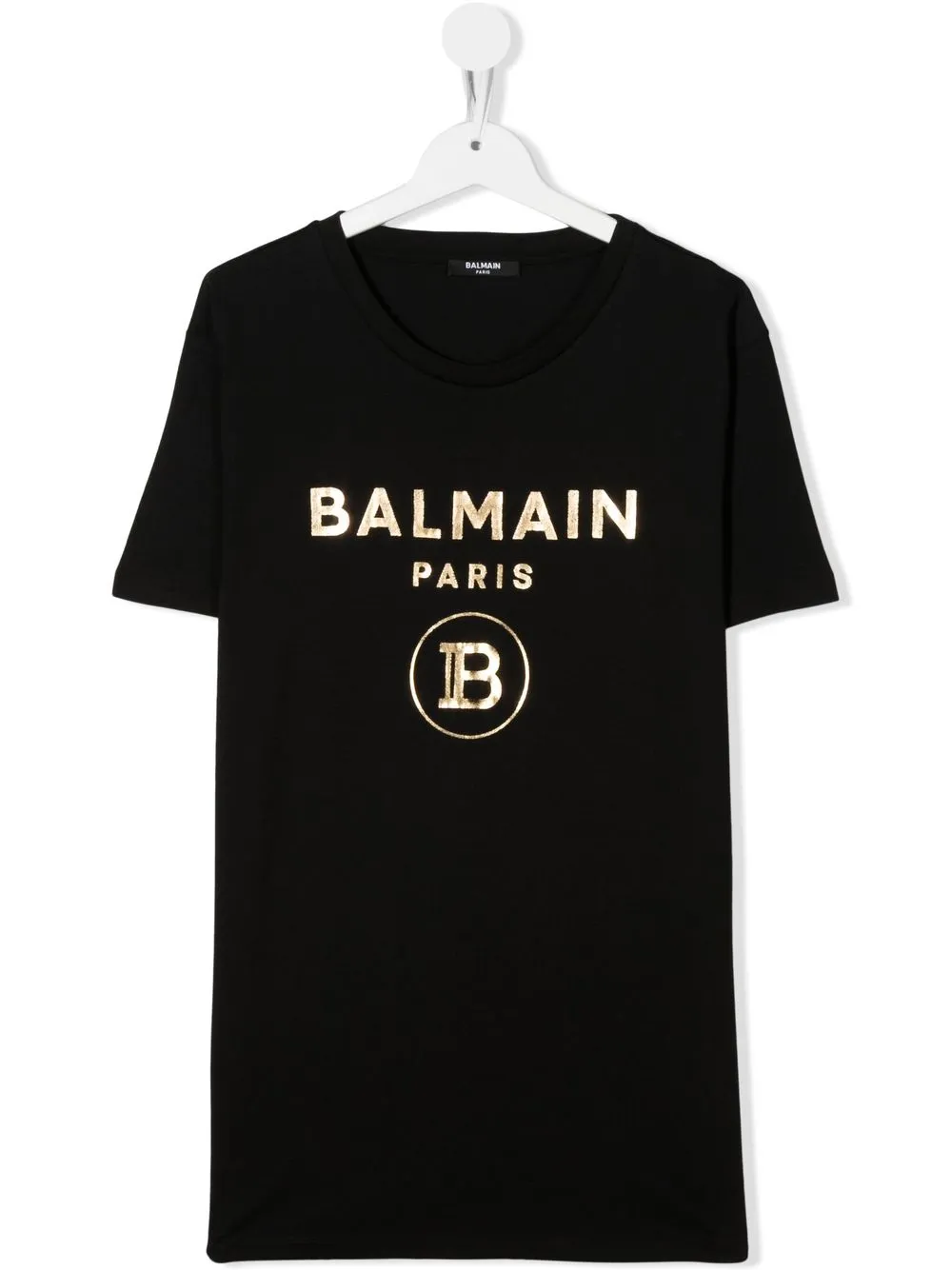 

Balmain Kids playera con logo estampado - Negro