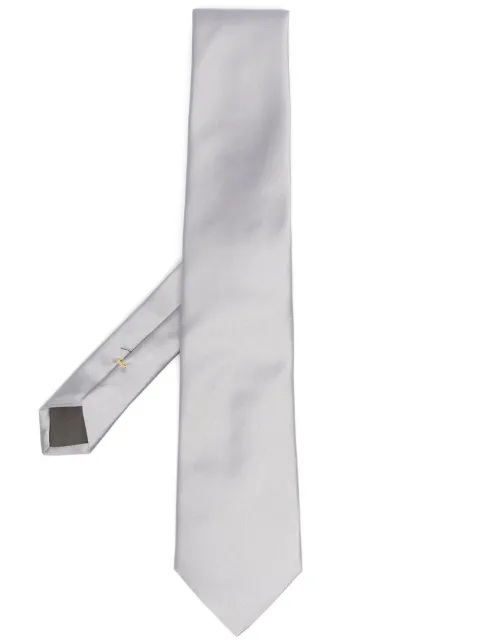 Canali Solid silk tie