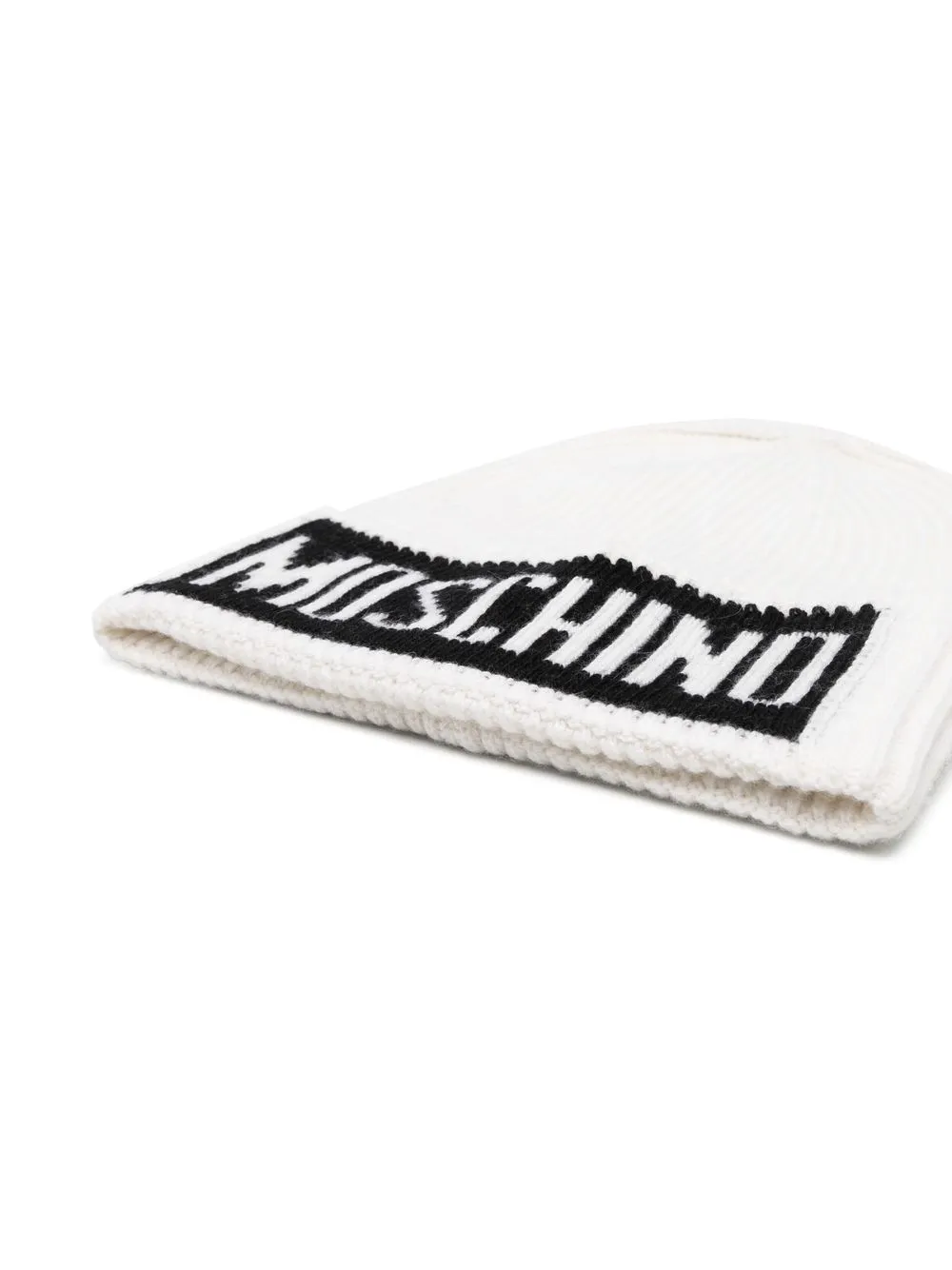 Moschino Intarsia muts - Wit