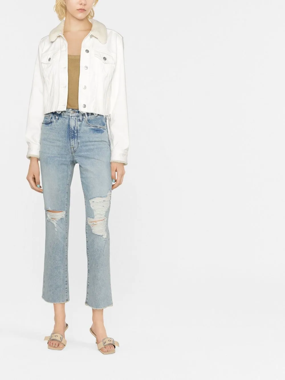 Good American Straight jeans - Blauw
