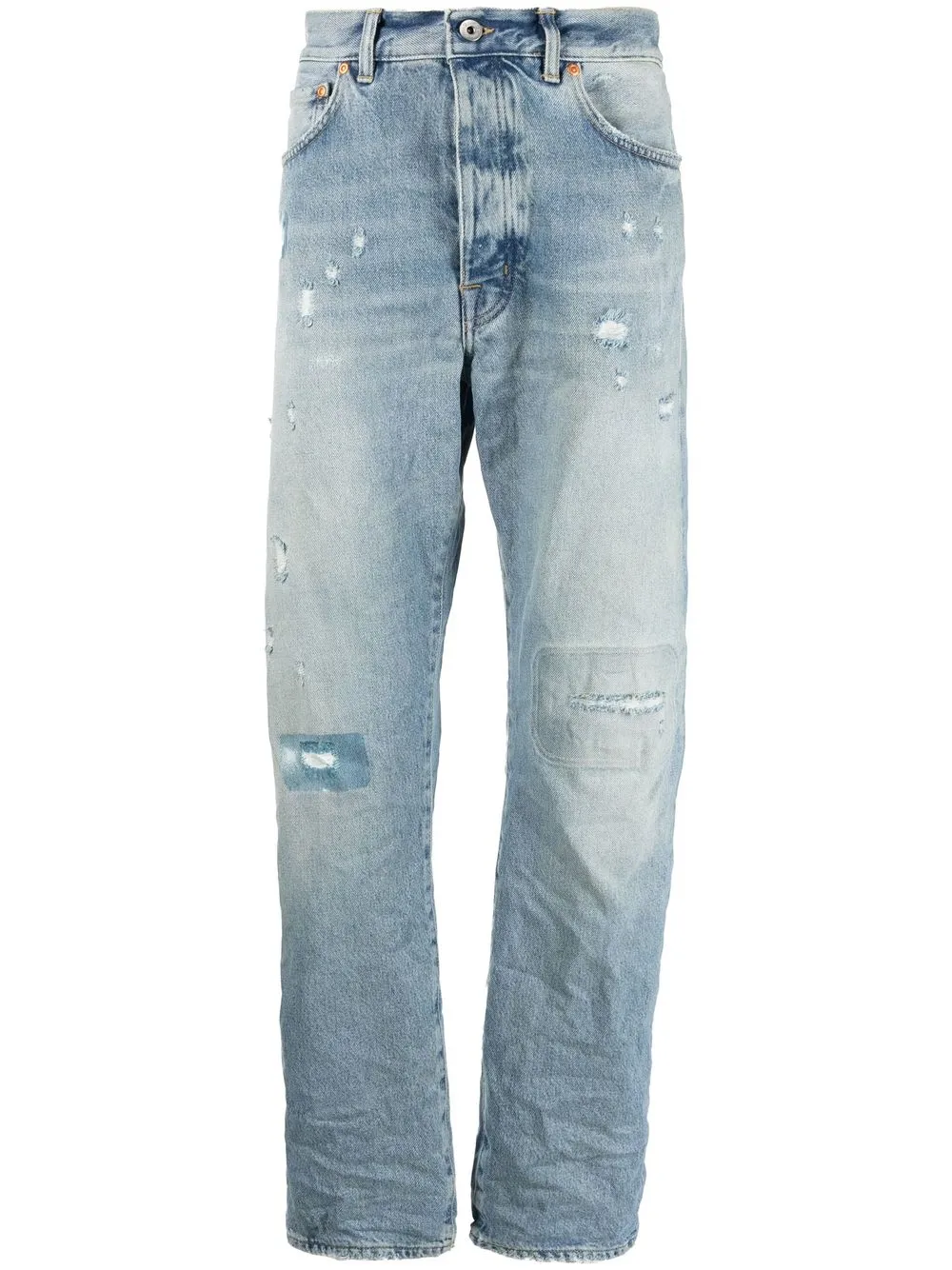 

Purple Brand jeans slim con bolsillos - Azul