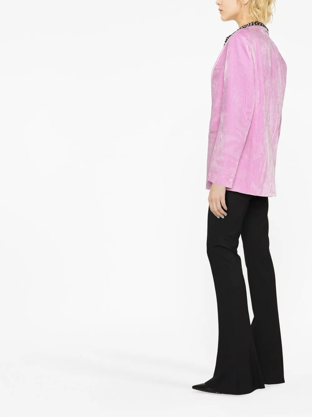 Etro Maxi Paisley Patterned Jacket In Pink